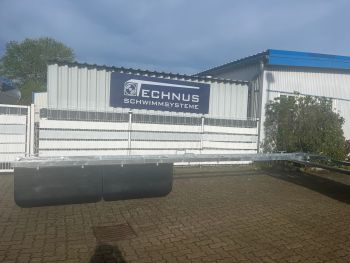 Fingersteg 6,00m x 0,40m mit Bügelklampe